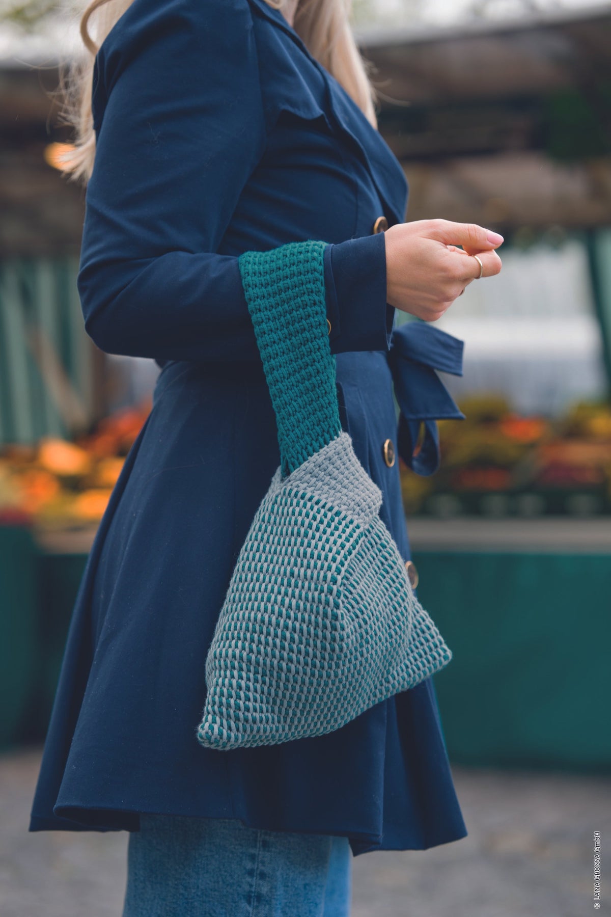 Knotentaschen mit Lana Grossa The Tube