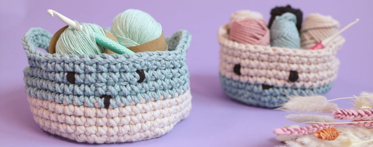 Körbchen fürs Kinderzimmer häkeln
