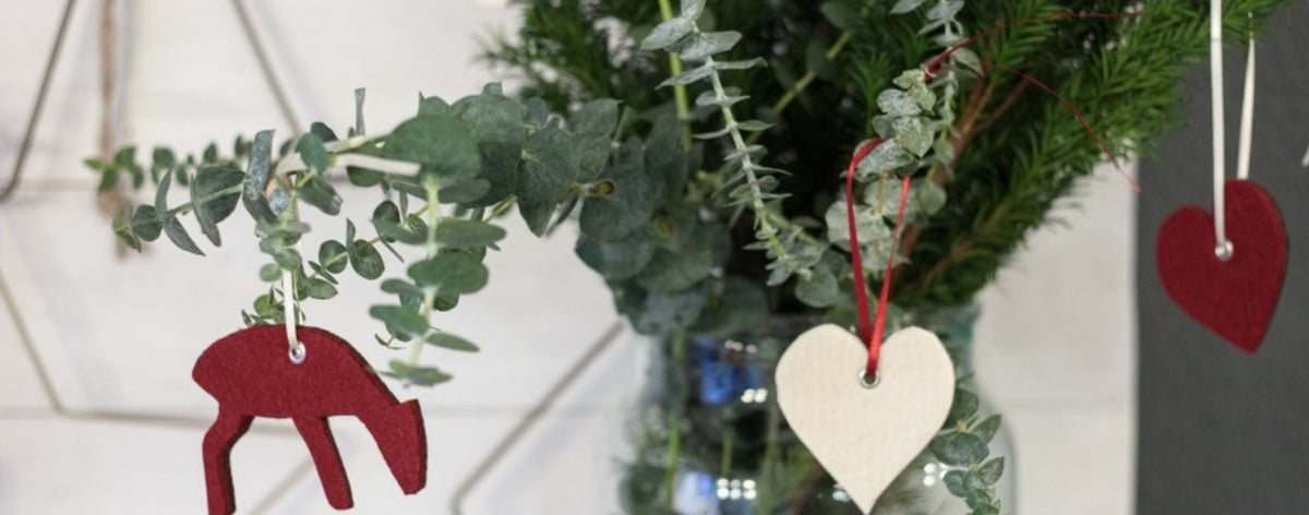 Weihnachtsanhänger aus Filz